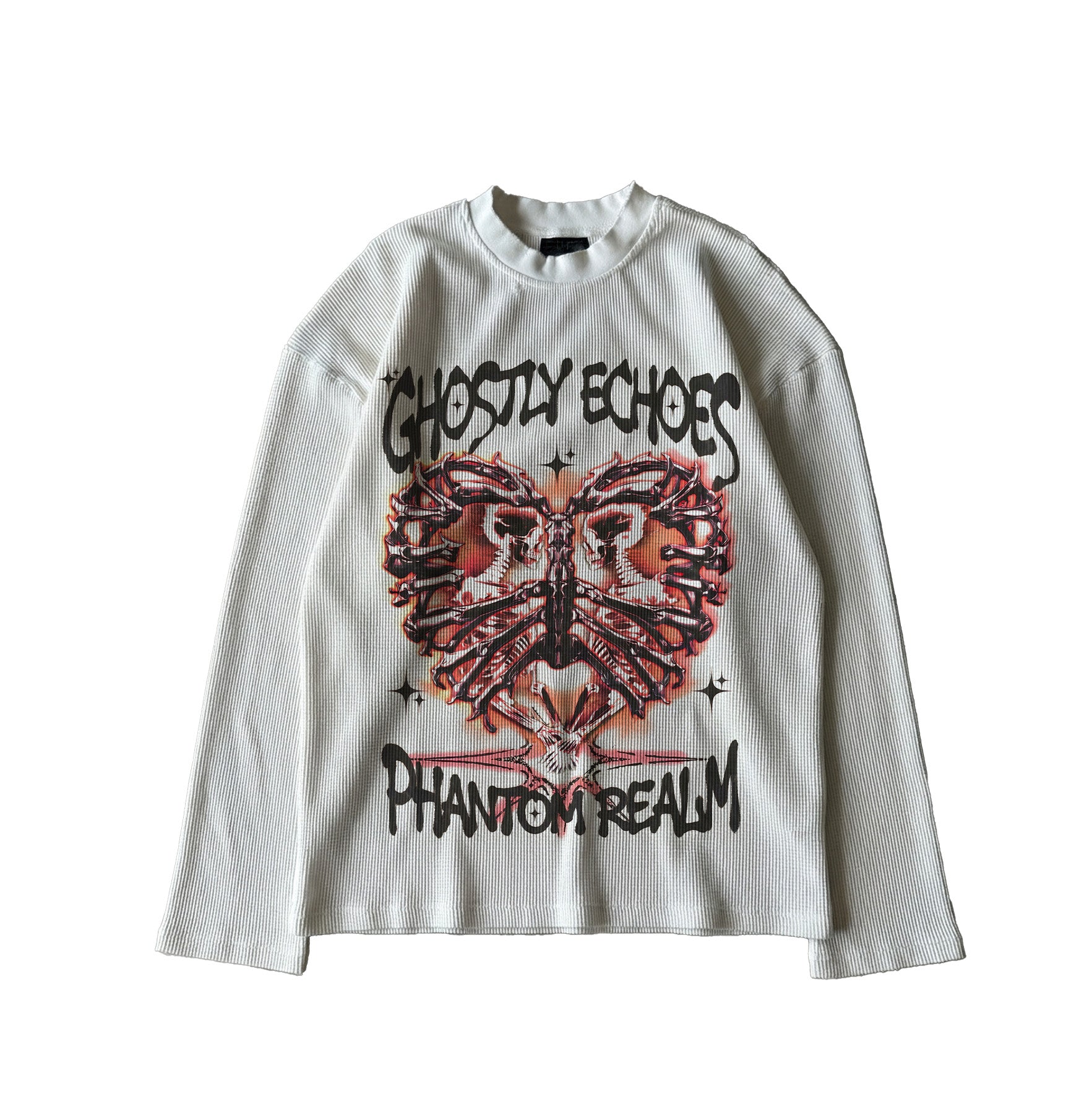 GHOSTLY ECHO WAFFLE LONG SLEEVE TEE