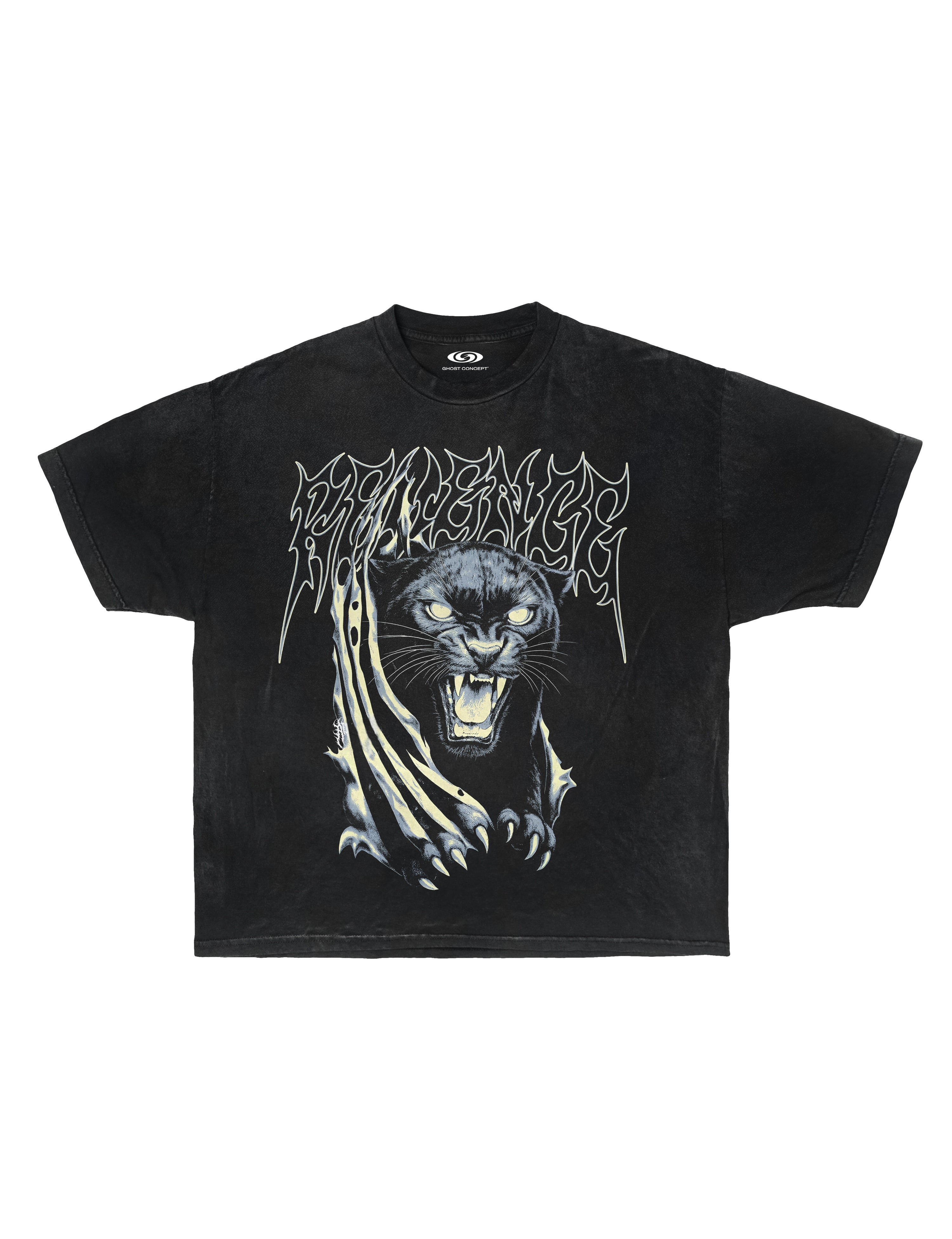 PANTHER GRAPHIC TEE - BLACK