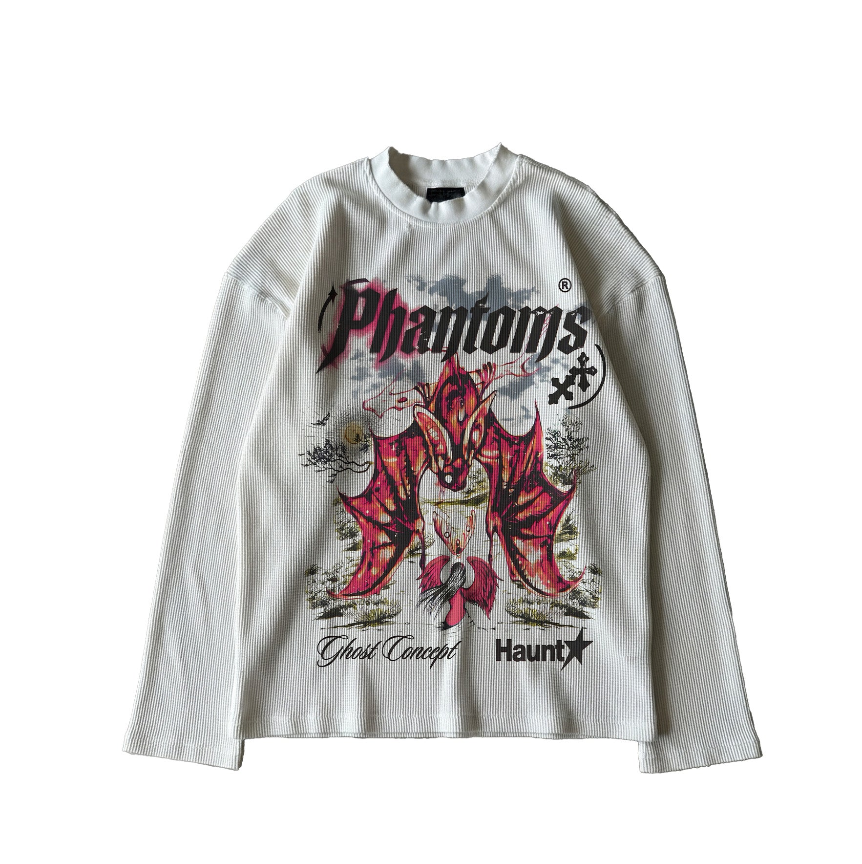 PHATOMS WAFFLE LONG SLEEVE TEE