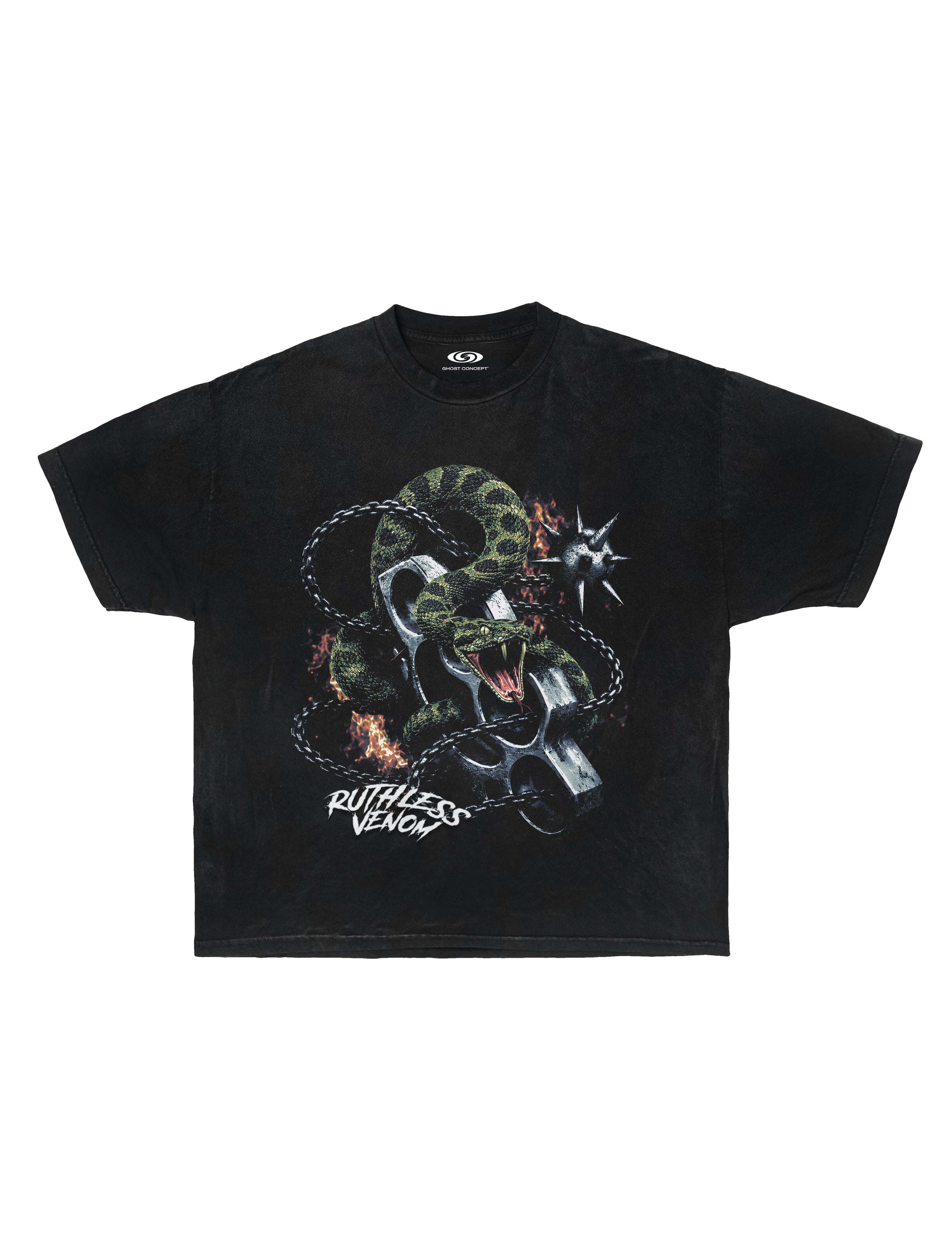 RUTHLESS VENOM GRAPHIC TEE - VINTAGE WASH